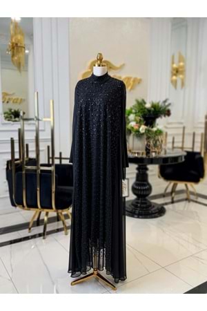 SADİE VIP ABAYA TAKIM SİYAH