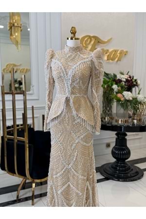 NERA DRESS BEJ