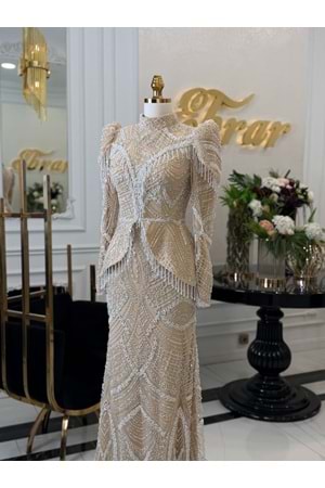 NERA DRESS BEJ
