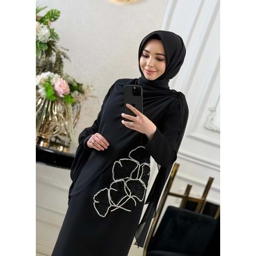 PEONY DRESS SİYAH
