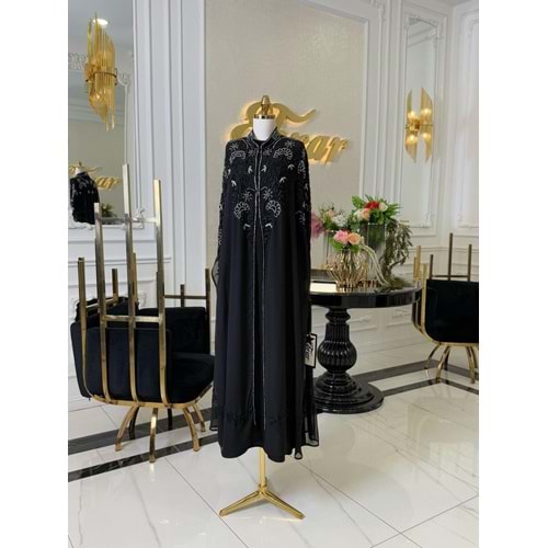 JASMIN VIP ABAYA TAKIM SİYAH