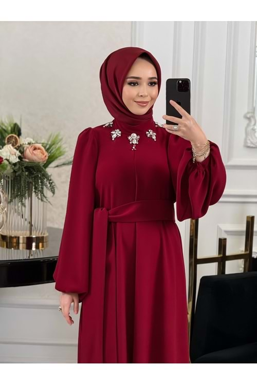 LAURA DRESS BORDO