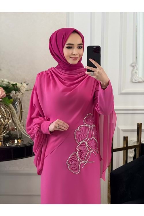PEONY DRESS FUŞYA