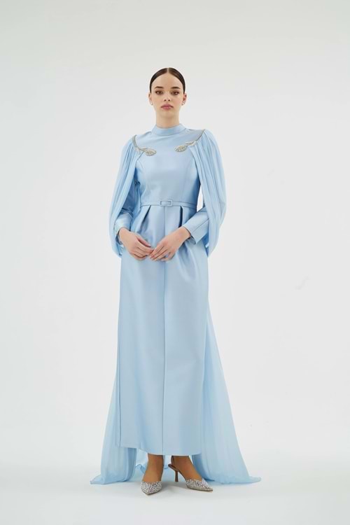 SHOSAN DRESS BUZ MAVİ