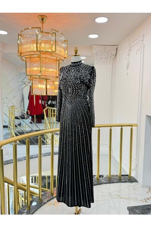 CRİSTAL DRESS SİYAH