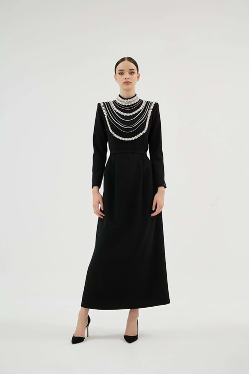 MENTA CLARA ELBİSE SİYAH