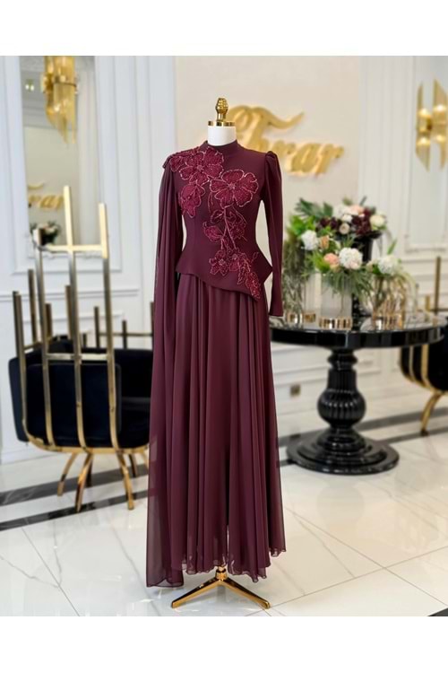 ZARİA DRESS BORDO