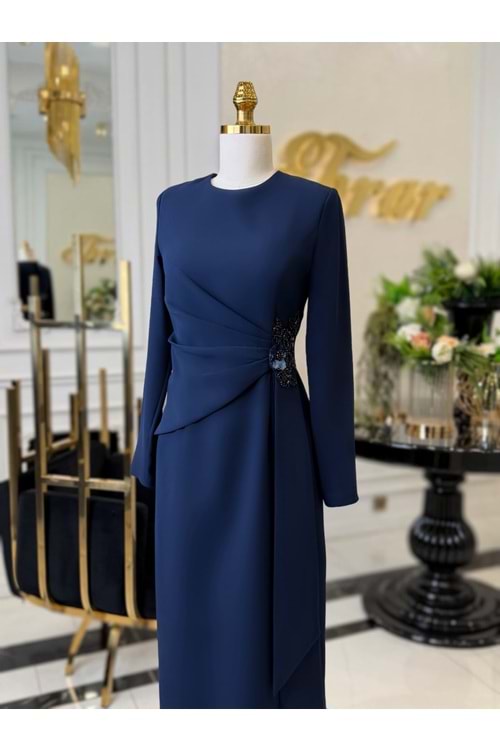 TALAQA DRESS LACİVERT