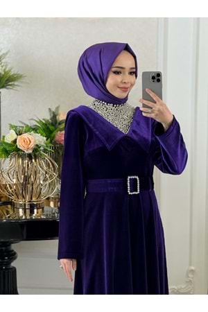 PERUVİAN LİLY ELBİSE - MOR - 38