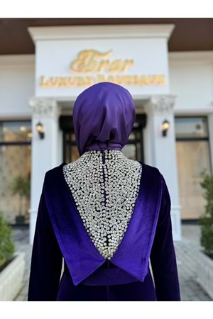 PERUVİAN LİLY ELBİSE - MOR - 44