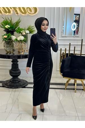 VİOLET ELBİSE - SİYAH - 40