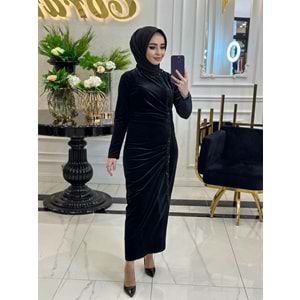 VİOLET ELBİSE - SİYAH - 42