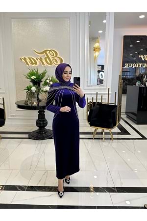 DARİAN EXCLUSİVE ELBİSE - MOR - 44