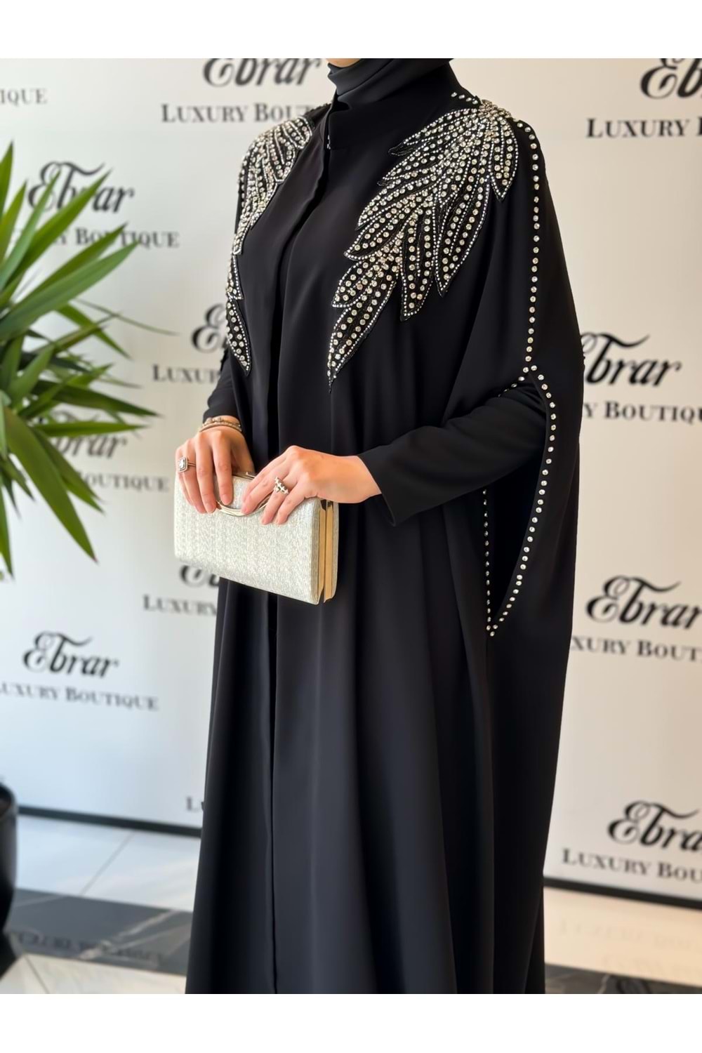 ADELAİDE ABAYA TAKIM - SİYAH - 44