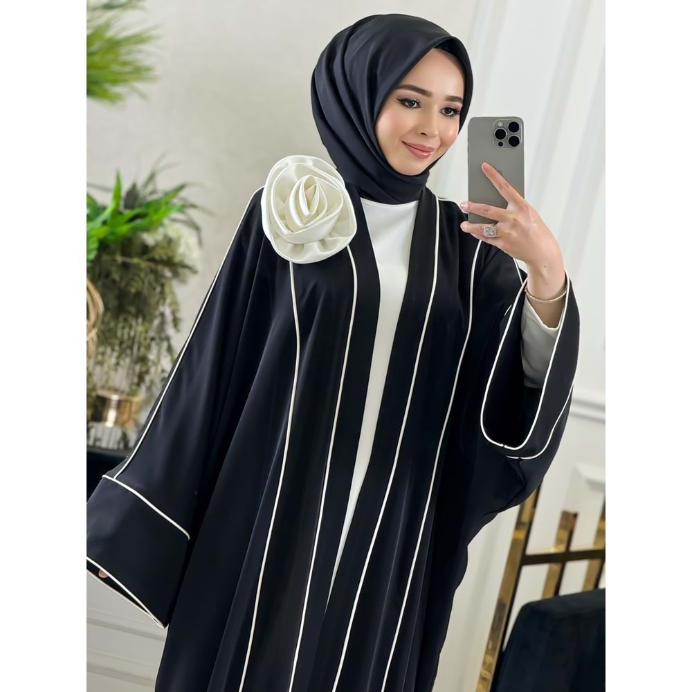 AVA ROSE ABAYA - SİYAH - STANDART