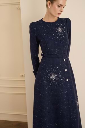 AURORA DRESS LACİVERT