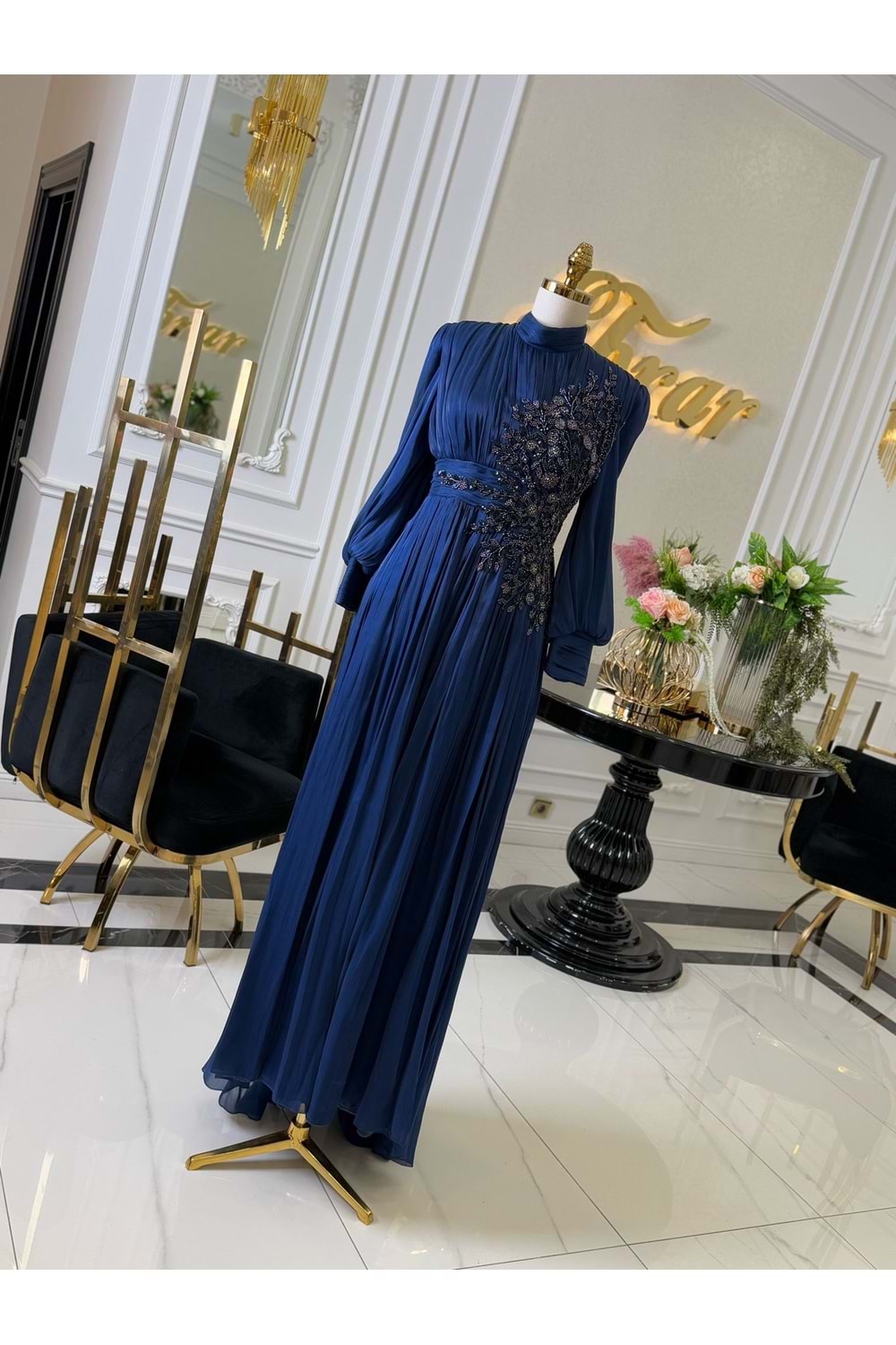 FICUS DRESS LACİVERT