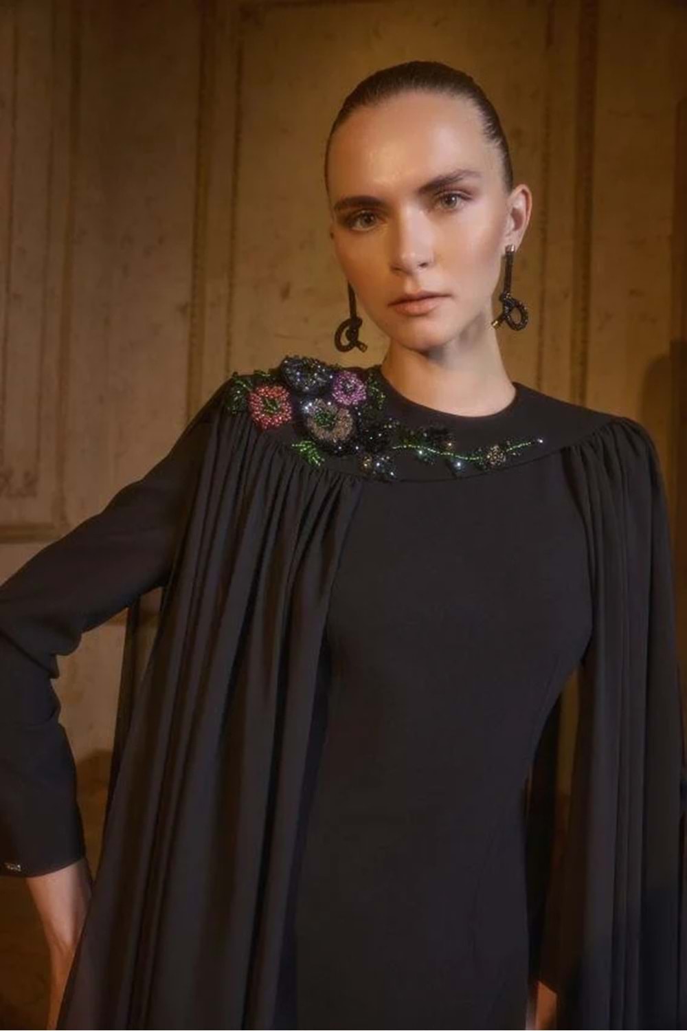 RENETA ELBİSE SİYAH