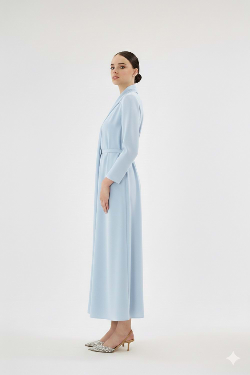 MINZE DRESS BUZ MAVİ