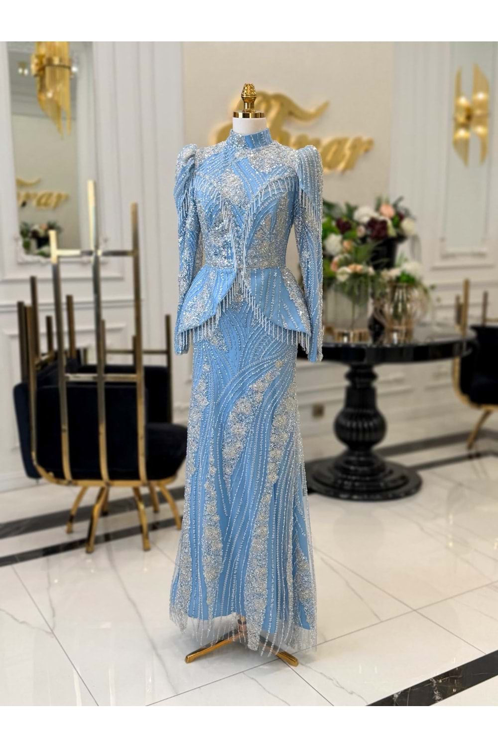 NERA DRESS MAVİ