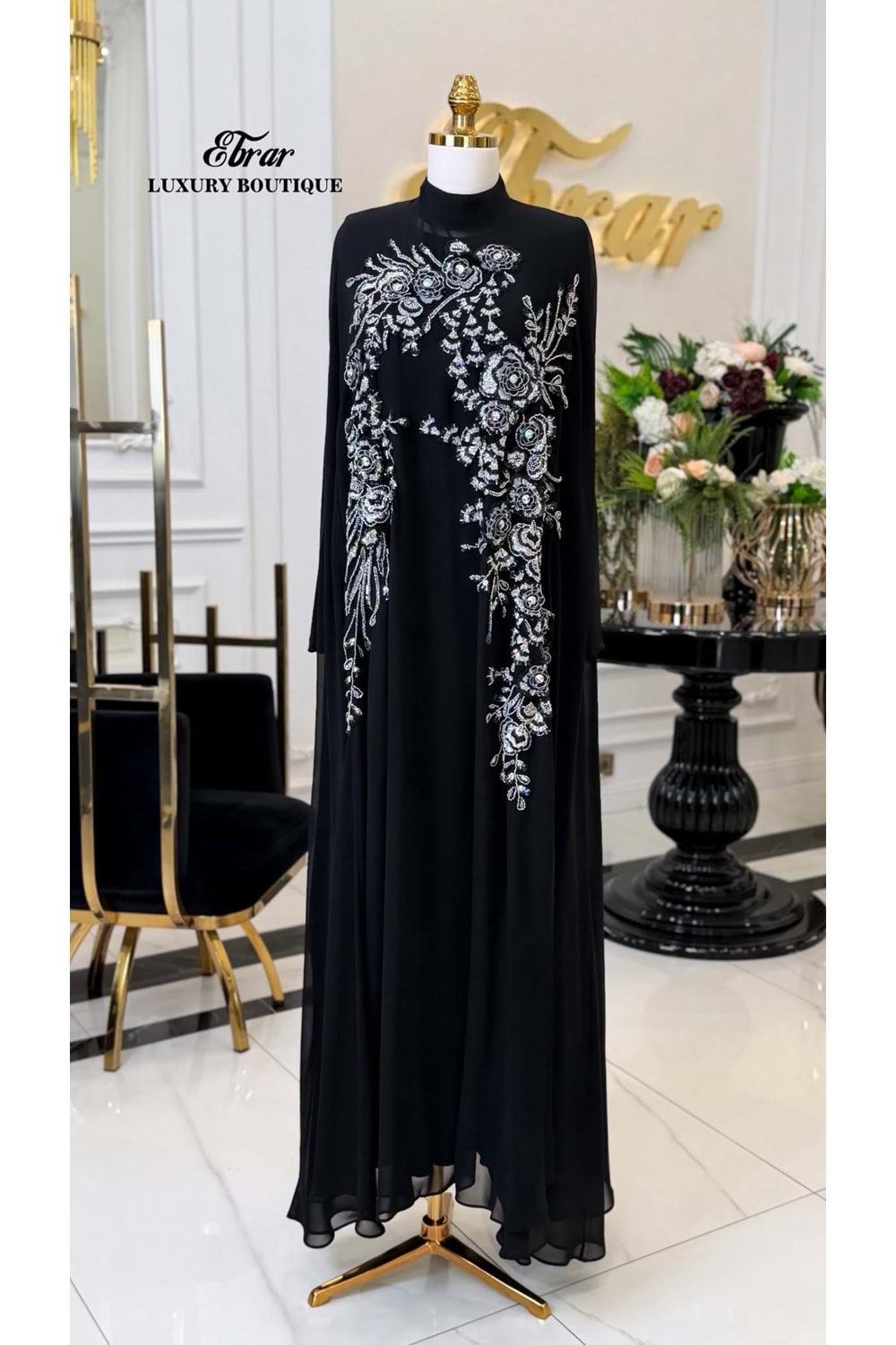 RYLEE EXCLUSİVE ABAYA TAKIM SİYAH