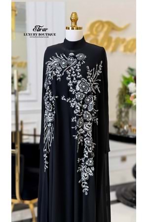 RYLEE EXCLUSİVE ABAYA TAKIM SİYAH